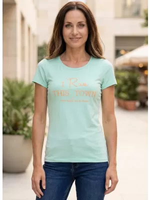 Frauen t -Shirt mit kurzen Ärmeln ALPINE PRO BUFFA LTSJ333 BLAU