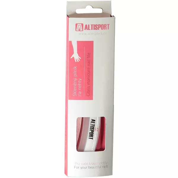  Gebogene Manikürefeile ALTISPORT G-PLUS WEIß 