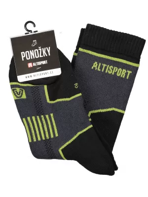 Trekkingsocken ALTISPORT KARTHALA SCHWARZ