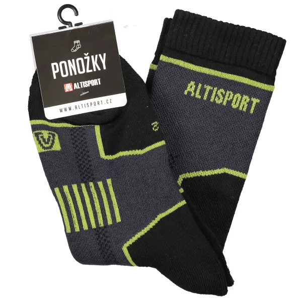  Trekkingsocken ALTISPORT KARTHALA SCHWARZ 