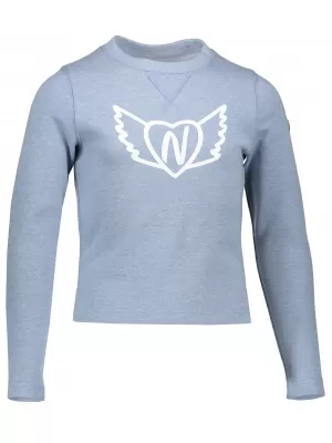 Sweatshirt für Mädchen NORDBLANC MUSHY NBSKS6726S BLAUER TRAUM