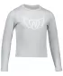 Sweatshirt für Mädchen NORDBLANC MUSHY NBSKS6726S HELLGRAUE HIGHLIGHTS