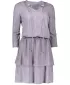 Frauenkleid mit Rüschen NUMOCO A182-2 GRAU