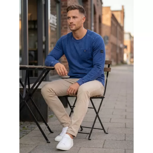  Herren-Sweatshirt KIXMI GERALD BLAU 