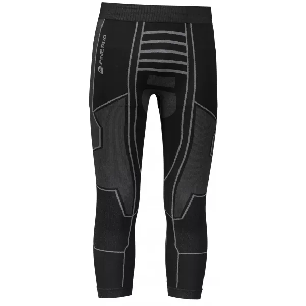  Herren 3/4 Thermohosen ALPINE PRO PINEIOS 3 MUNM036 SCHWARZ 