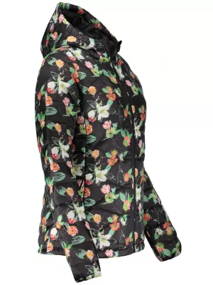 Damenjacke ALPINE PRO KLARA LJCM306 SCHWARZES MUSTER