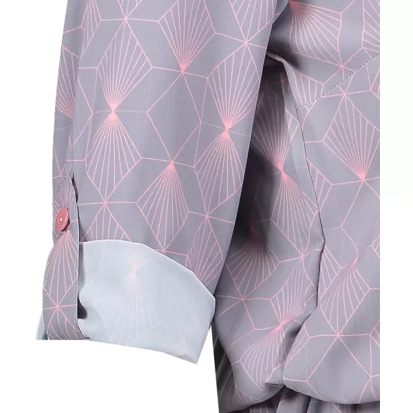 Frauenkleid mit Rüschen NUMOCO A182-2 GRAU 