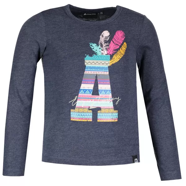  Kinder-T-Shirt ALPINE PRO CASHO KTSM165 DUNKELBLAU 