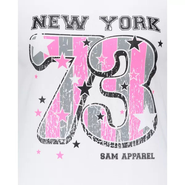  Frauen t -Shirt mit langen Ärmeln SAM 73 WT 765 WEIß 
