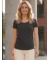 Damen-T-Shirt mit kurzen Ärmeln SAM 73 WT 761 SCHWARZ