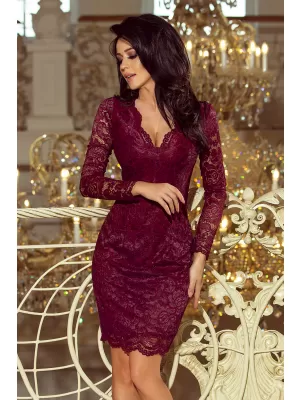 Kleid der Dame NUMOCO A170-5 BURGUND