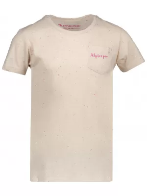 Mädchen-T-Shirt mit kurzen Ärmeln ALPINE PRO GANGO KTSN160 BEIGE