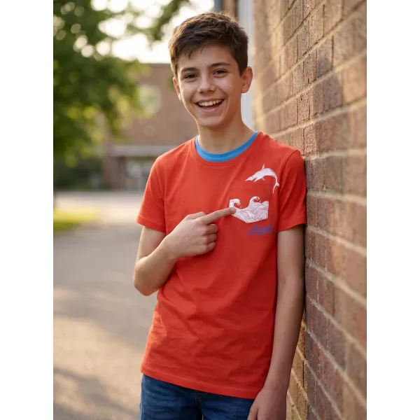  T-Shirt für Jungen SAM 73 CALVINO KTSN177 ORANGE 