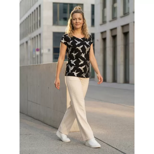  Damen-T-Shirt SAM 73 KYRONA LTSN477 SCHWARZ 