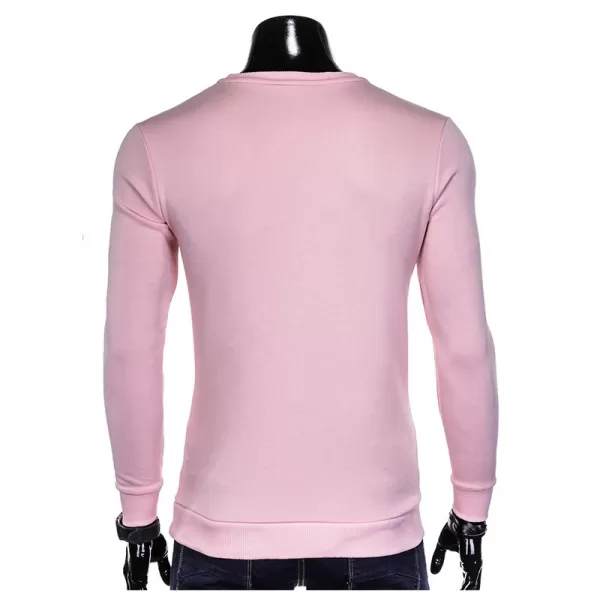  Herren Sweatshirt OMBRE AB911 PULVER ROSA 
