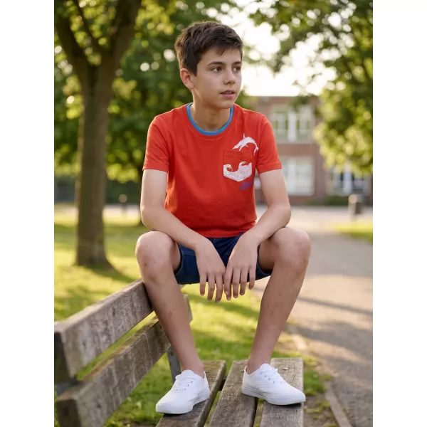  T-Shirt für Jungen SAM 73 CALVINO KTSN177 ORANGE 