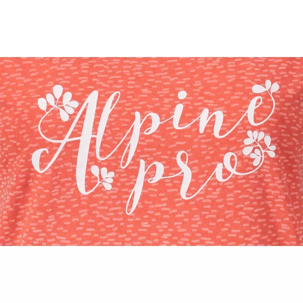  Damen-T-Shirt mit kurzen Ärmeln ALPINE PRO HARISA 2 LTSN420 ORANGE 