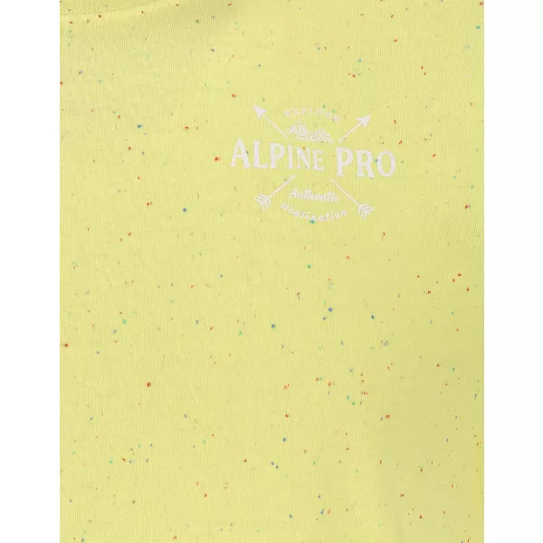  Herren t -Shirt mit kurzen Ärmeln ALPINE PRO ALBERT MTSN374 BERNSTEIN 
