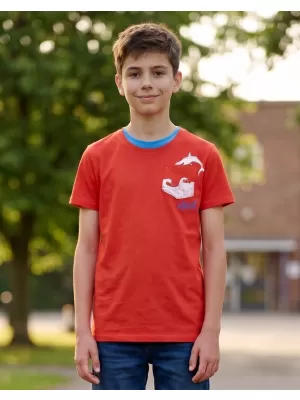 T-Shirt für Jungen SAM 73 CALVINO KTSN177 ORANGE
