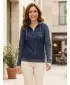 Damen-Sweatshirt KIXMI INDEA DUNKELBLAU