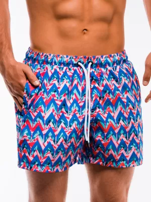 Shorts OMBRE AW151 BLAU/KORALLE
