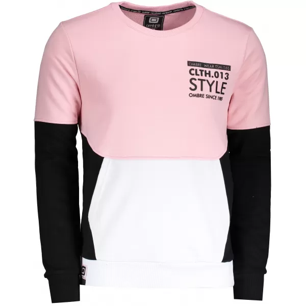  Herren -Sweatshirt OMBRE AB936 SCHWARZ 