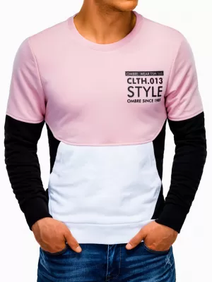Herren -Sweatshirt OMBRE AB936 SCHWARZ