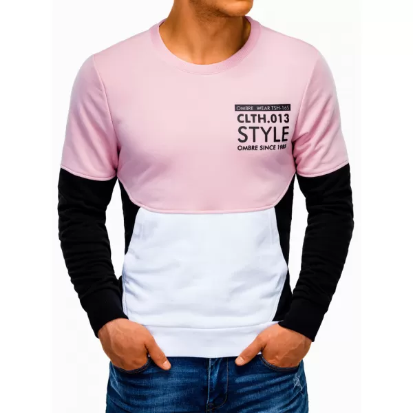  Herren -Sweatshirt OMBRE AB936 SCHWARZ 
