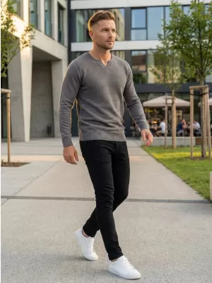 Herrenpullover ALTISPORT JOANES MPLP075 HELLGRAU