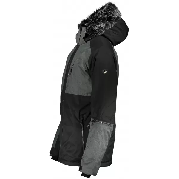 Herren -Skijacke ALPINE PRO DOR 2 MJCP372 SCHWARZ 