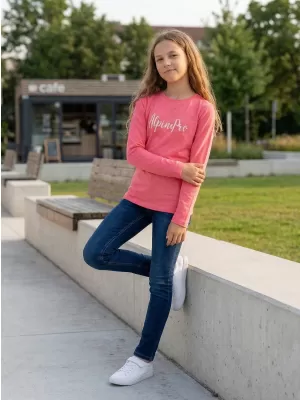 Langes Kinder -Shirt für Kinder ALPINE PRO CAMRO KTSP263 ROSA