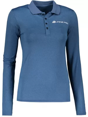 Frauenfunktionshemd mit Kragen ALPINE PRO STERA LTSP635 HELLBLAU