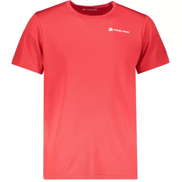  Herren -funktionales Hemd ALPINE PRO OHVICE MTSN496 ROT 