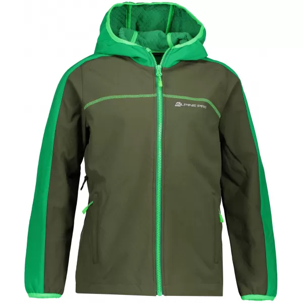  Softshelljacke für Jungen ALPINE PRO NOOTKO 7 KJCP144 DUNKELGRÜN 