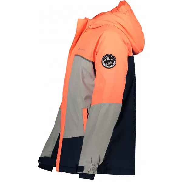  Skijacke ALPINE PRO SARDARO 2 KJCP154 ORANGE/GRAU 