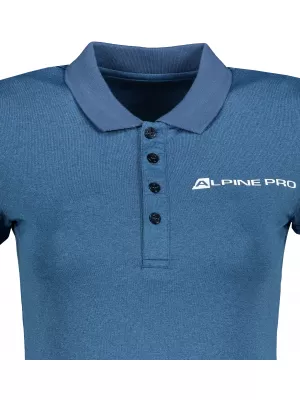 Frauenfunktional T -Shirt mit Kragen ALPINE PRO FRIDA LTSP636 BLAU