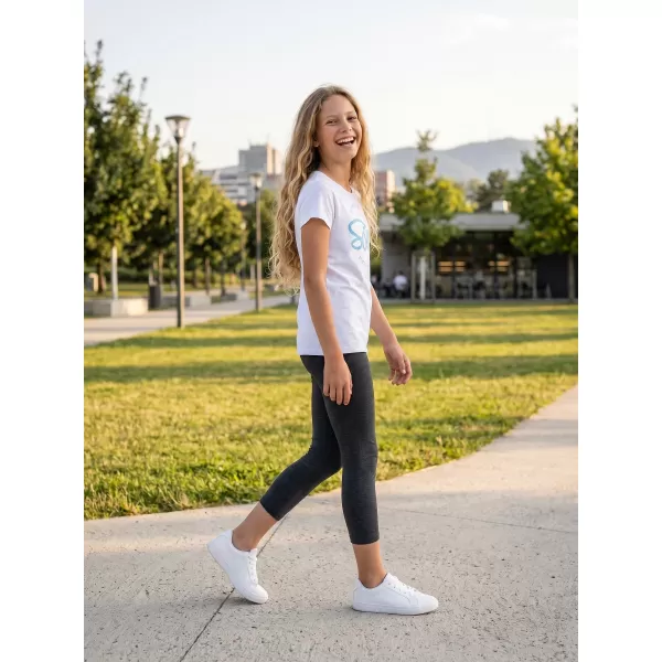  Girl's T -Shirt mit kurzen Ärmeln SAM 73 GT 529 WEIß 