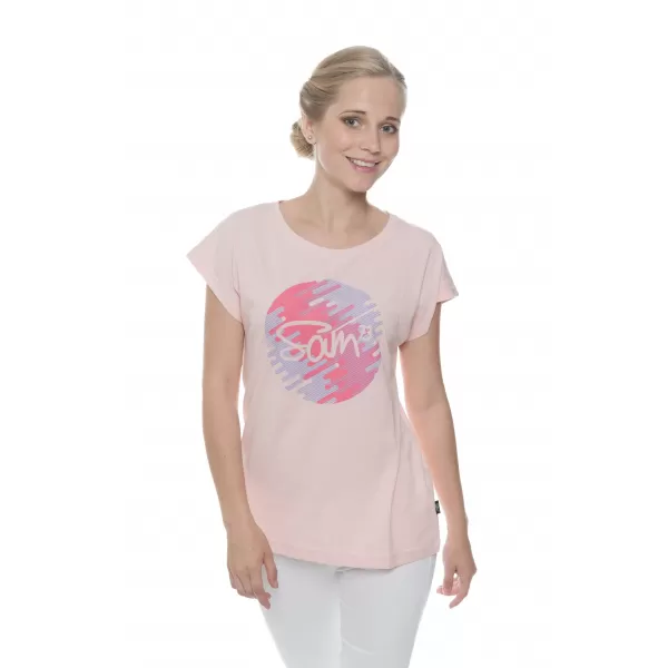  Frauen t -Shirt mit kurzen Ärmeln SAM 73 LTSP541 HELLROSA 