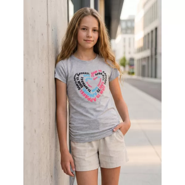  Girl's T -Shirt mit kurzen Ärmeln SAM 73 GT 530 HELLGRAU 