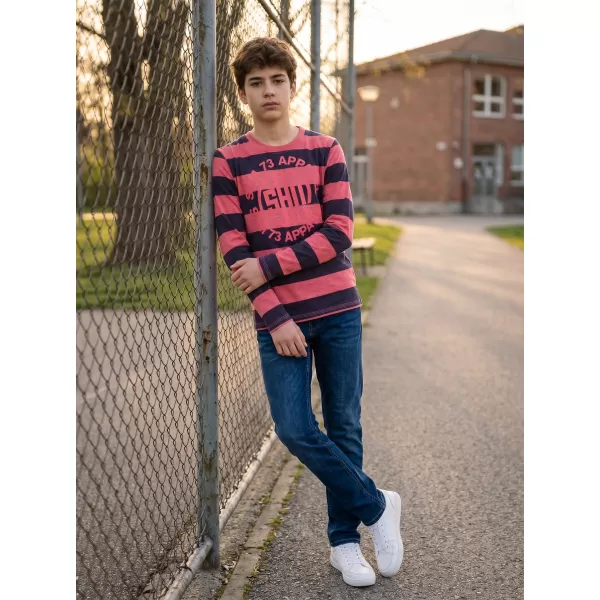  Boy T -Shirt mit langen Ärmeln SAM 73 BT 533 ROT 