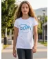 Girl's T -Shirt mit kurzen Ärmeln SAM 73 GT 529 WEIß