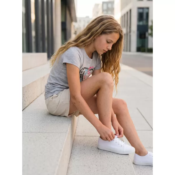  Girl's T -Shirt mit kurzen Ärmeln SAM 73 GT 530 HELLGRAU 