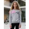 Girl's T -Shirt mit langen Ärmeln SAM 73 GT 533 HELLGRAU