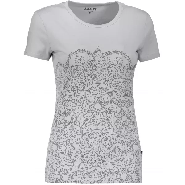  Frauen t -Shirt mit kurzen Ärmeln SAM 73 LTSP531 HELLGRAU 