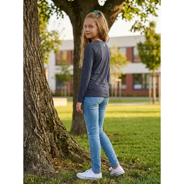  Girl's T -Shirt mit langen Ärmeln SAM 73 GT 531 DUNKELBLAU 