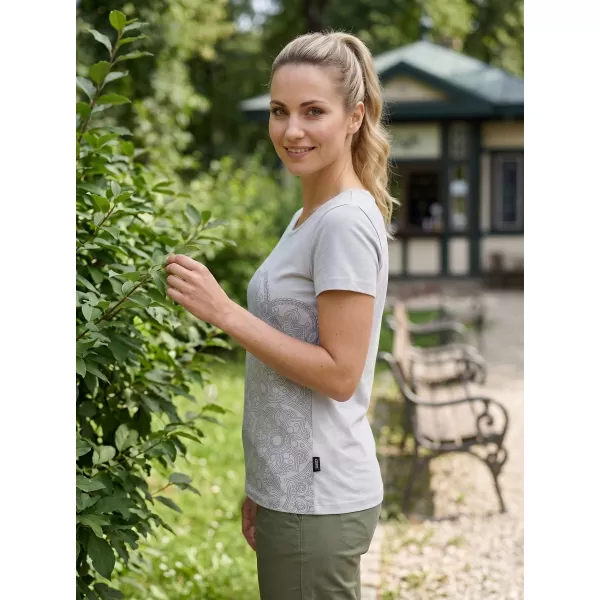  Frauen t -Shirt mit kurzen Ärmeln SAM 73 LTSP531 HELLGRAU 