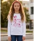 Girl's T -Shirt mit langen Ärmeln SAM 73 GT 531 WEIß