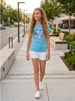Girl's T -Shirt mit kurzen Ärmeln SAM 73 GT 530 NEON