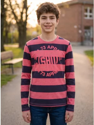Boy T -Shirt mit langen Ärmeln SAM 73 BT 533 ROT