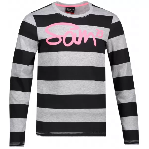  Girl's T -Shirt mit langen Ärmeln SAM 73 GT 534 HELLGRAU 